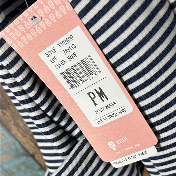 Erin  London Blue and White Striped sailorWomen's Jacket - Picture 7 of 16